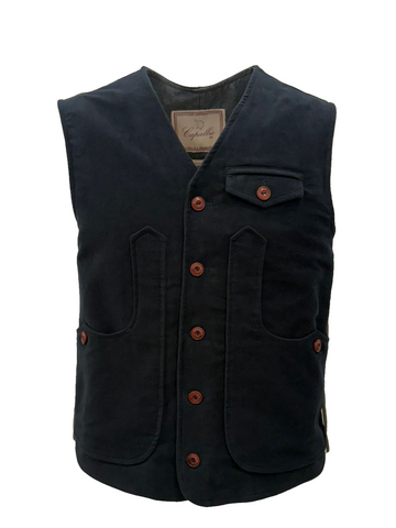 Iconic moleskin cotton vest